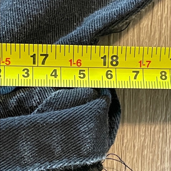 Women’s Black Ballon Sleeve Denim Romper with Belt Extra Large Causal Cotton - Picture 16 of 16